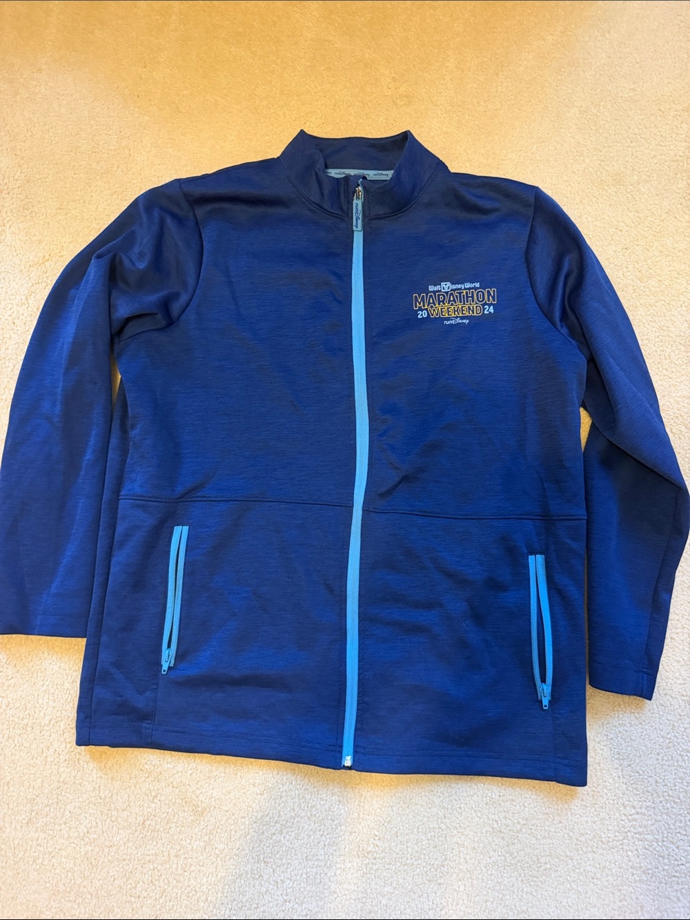 Rundisney 2024 Marathon Weekend Lightweight Zip Jacket with Accent Zippers